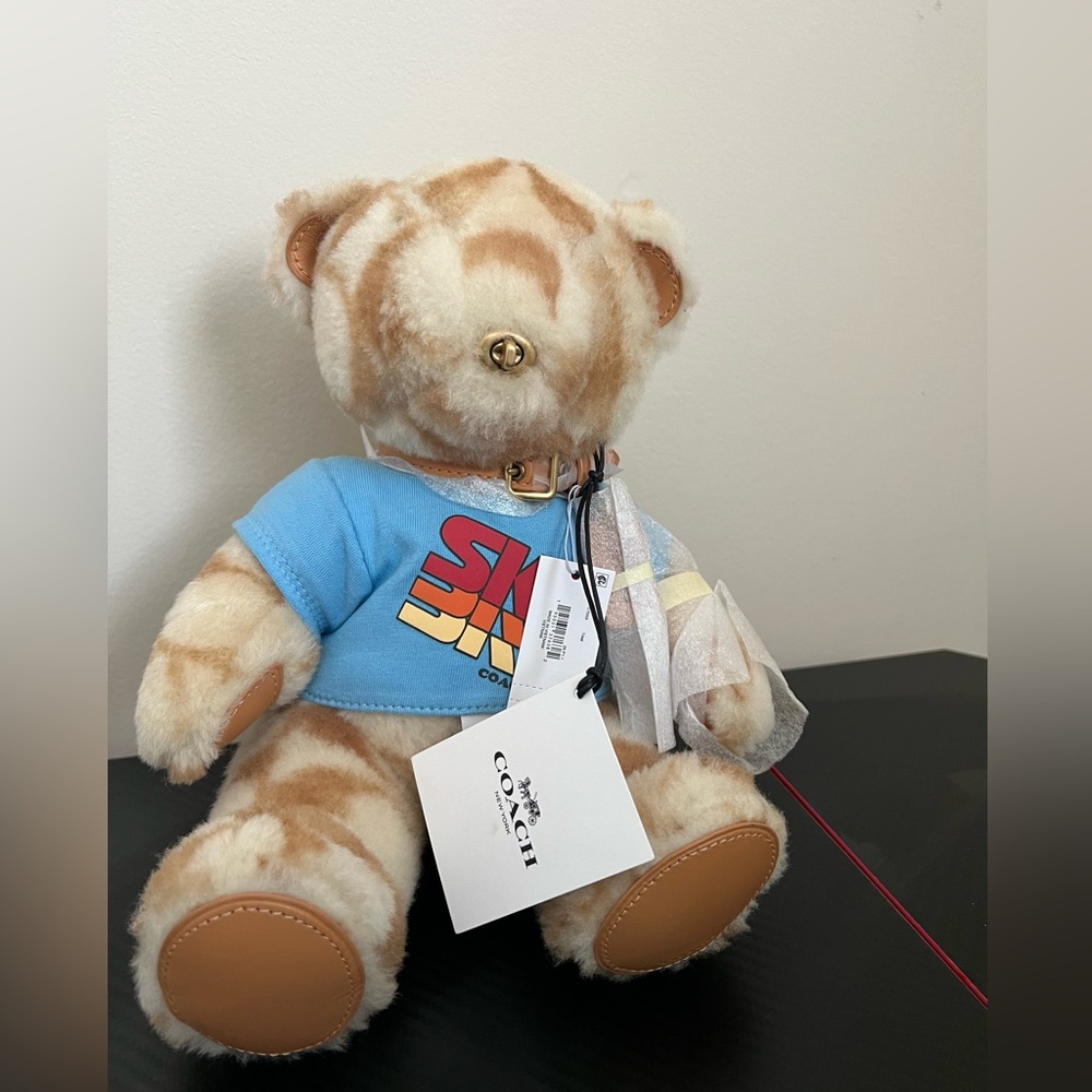 Coach Teddy Bear. NEW WITH TAGS